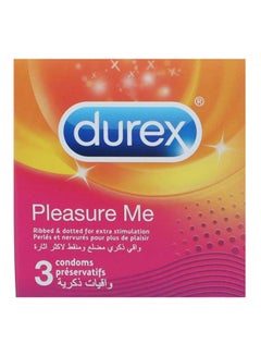 Durex Pack Of 3 Pleasure Me Latex Condom  - Image 1
