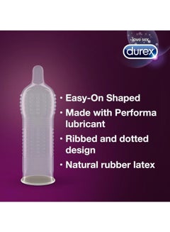 Durex Pack Of 3 Pleasure Me Latex Condom  - Image 3
