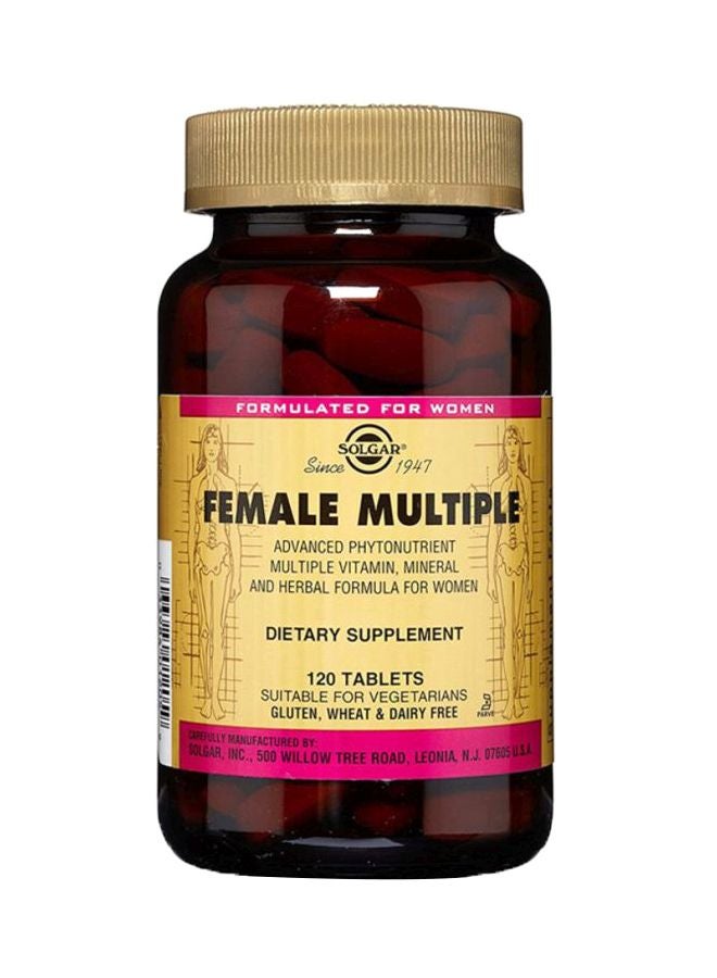 Solgar Female Multiple Vitamin And Mineral Formula - 120 Tablets  - Image 1
