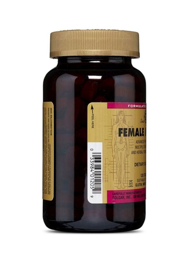Solgar Female Multiple Vitamin And Mineral Formula - 120 Tablets  - Image 2
