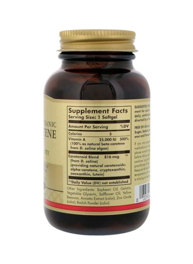 Solgar Beta-Carotene - 60 Softgels - Image 2