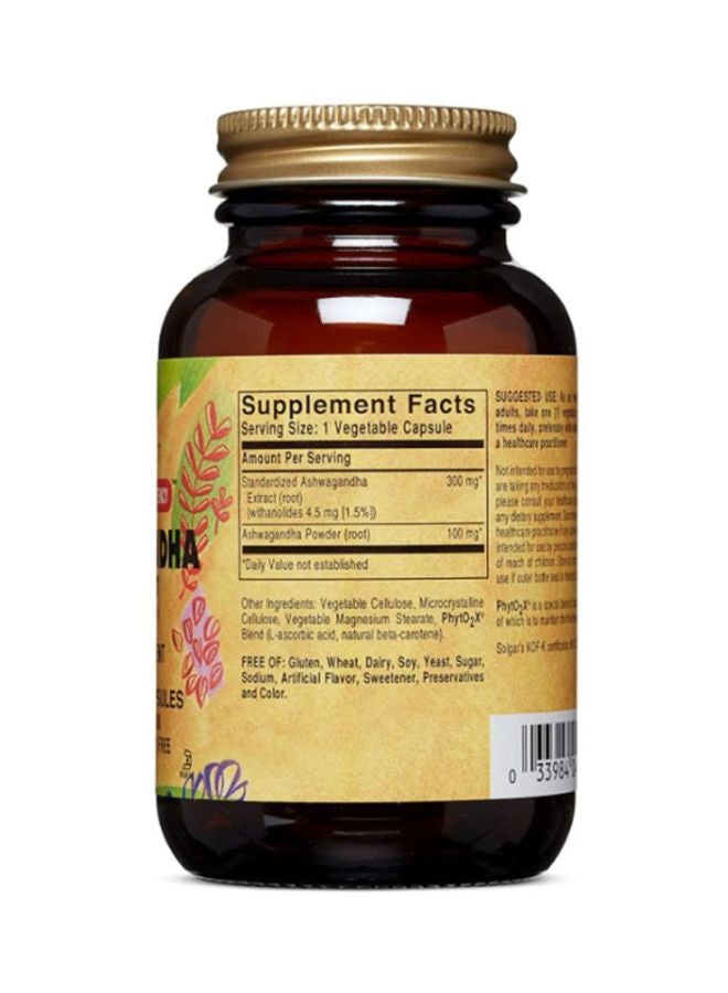 Solgar Ashwagandha Root Extract - 60 Capsules - Image 2