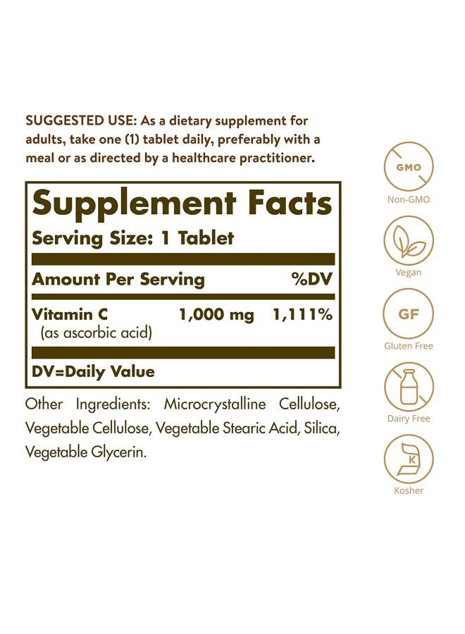 Solgar Vitamin C 1000 Mg, 90 Tablets - Image 5