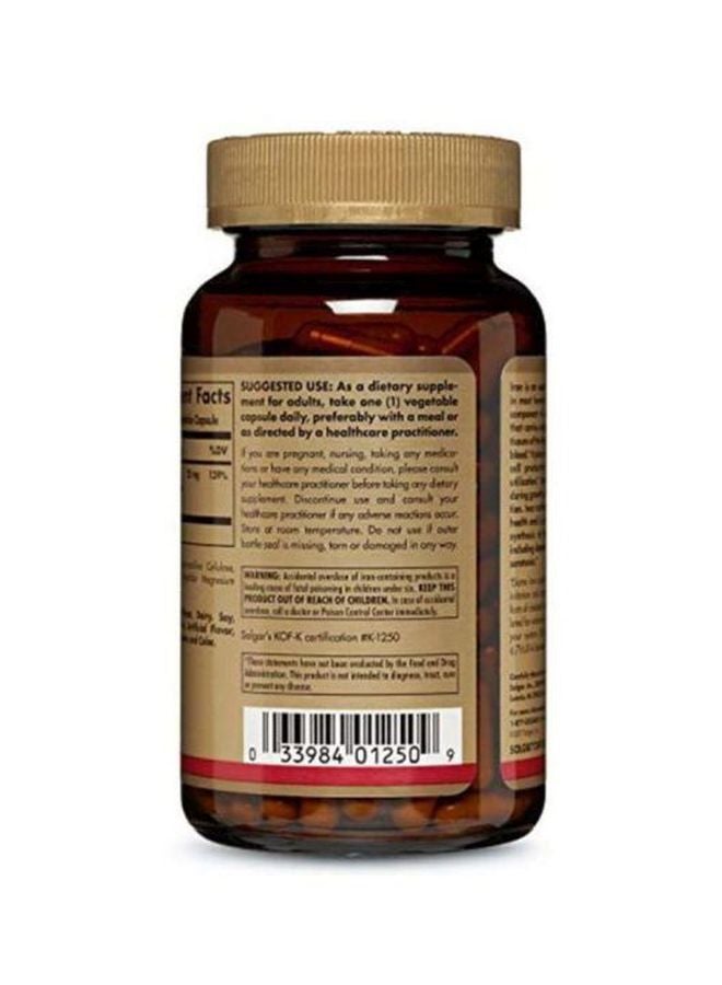 Solgar Gentle Iron Dietary Supplement 25mg - 180 Capsules - Image 3