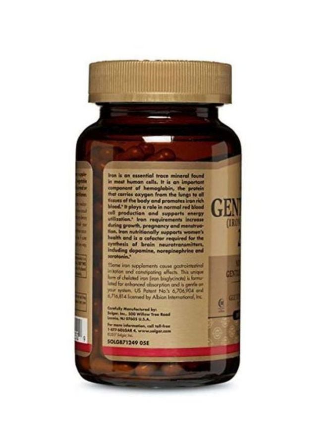 Solgar Gentle Iron Dietary Supplement 25mg - 180 Capsules - Image 4