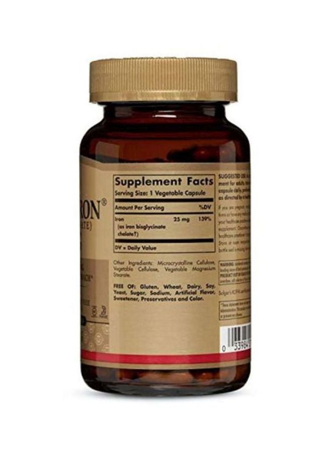 Solgar Gentle Iron Dietary Supplement 25mg - 180 Capsules - Image 2
