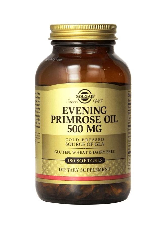 Solgar Evening Primrose Oil Dietary Supplement 500mg - 180 Softgels - Image 1
