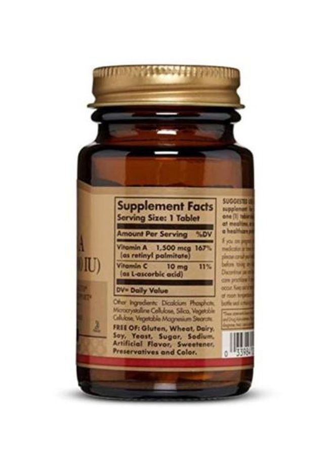 Solgar Dry Vitamin A Dietary Supplement - 100 Tablets  - Image 2