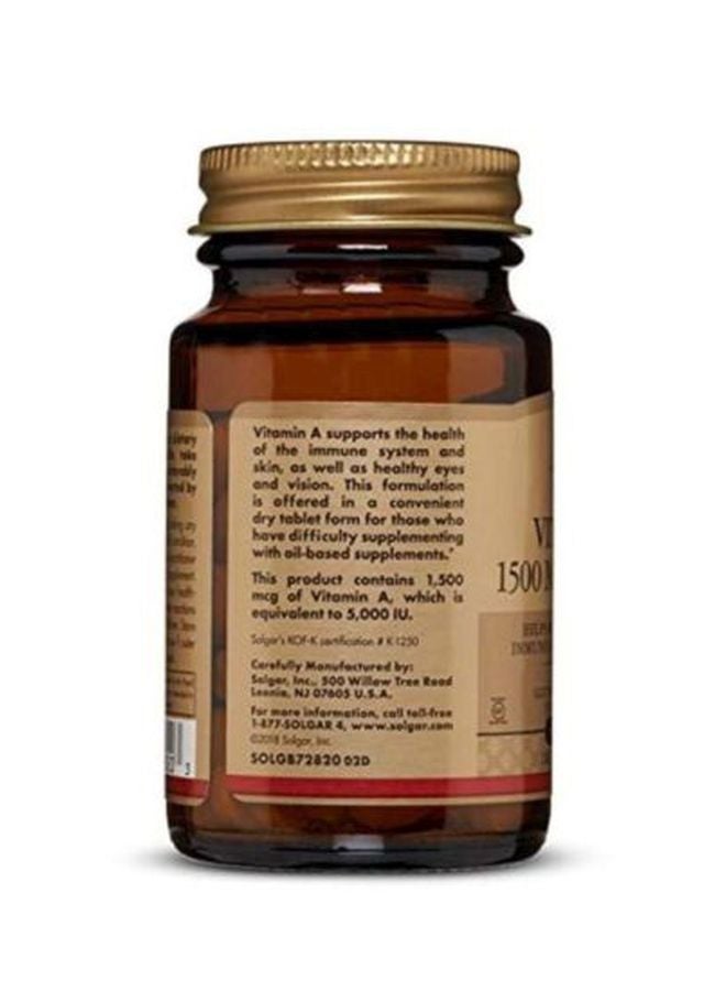 Solgar Dry Vitamin A Dietary Supplement - 100 Tablets  - Image 4