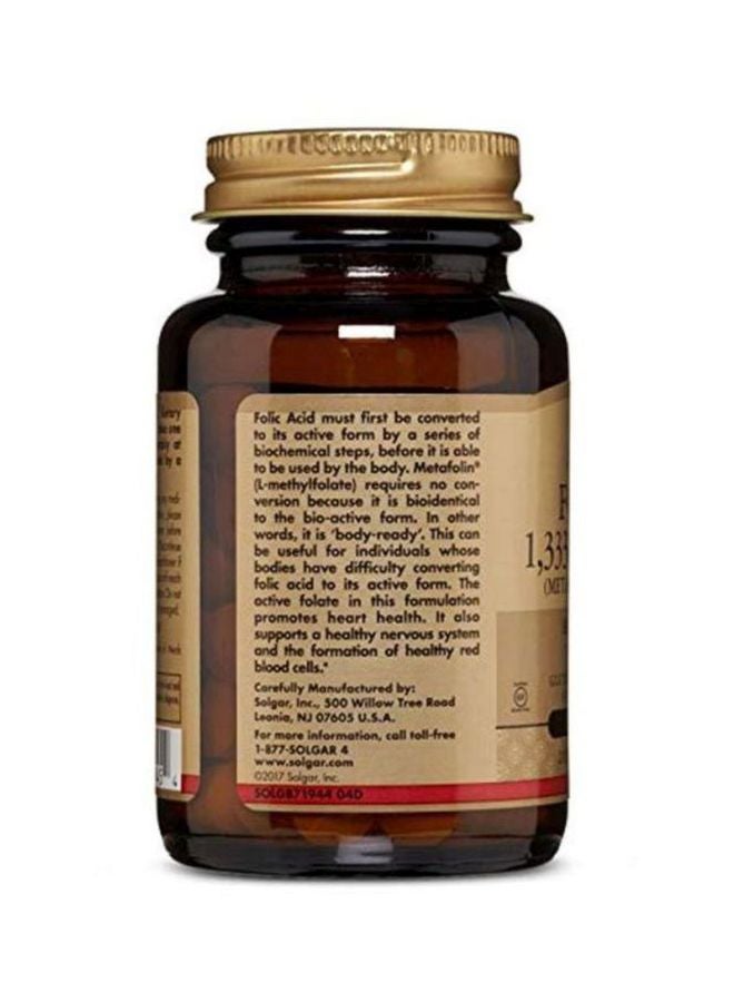 Solgar Folate 1, 333 MCG DFE Dietary Supplement - 100 Tablets - Image 4