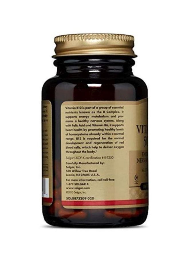 Solgar Vitamin B12 500 Mcg 100 Tablets - Image 4