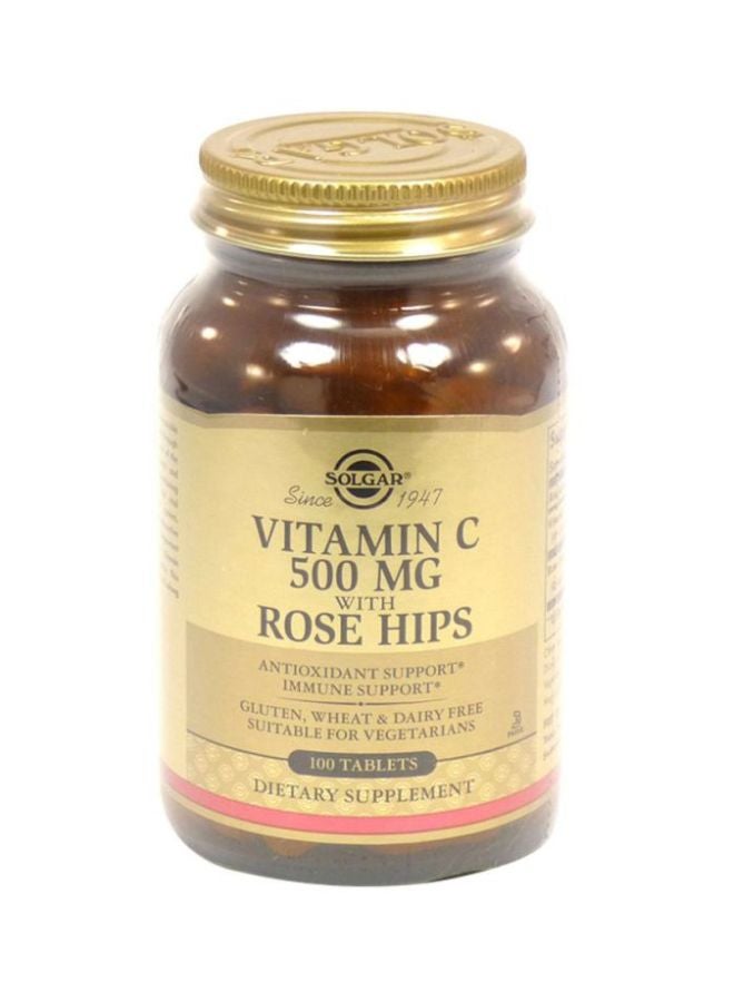 Solgar Vitamin C 500 Mg With Rose Hips - 100 Capsules - Image 1