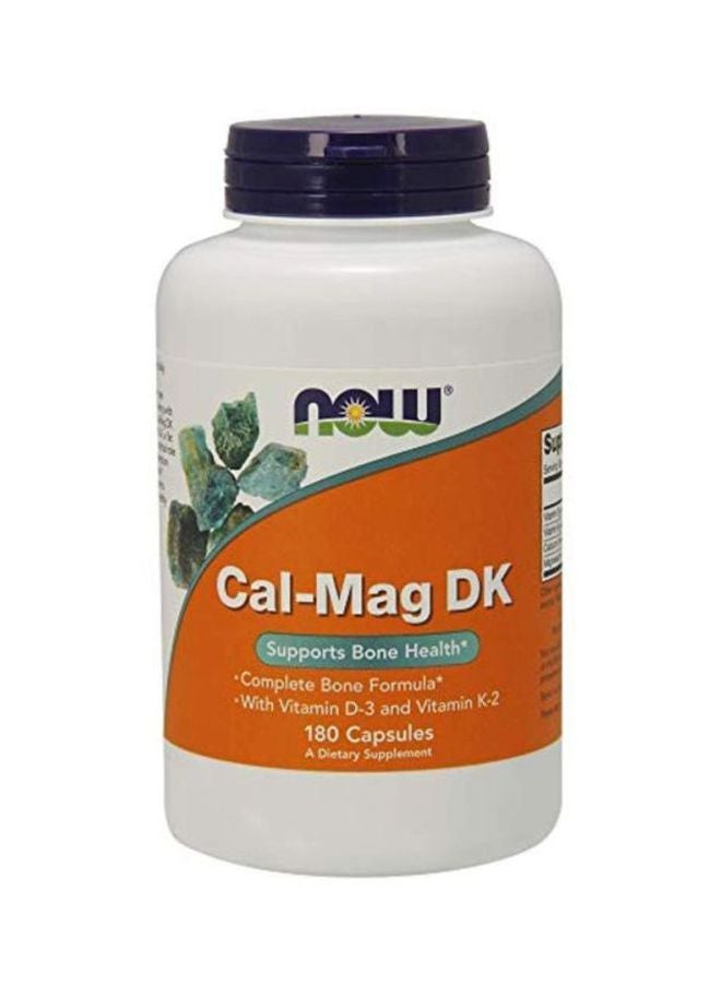 Now Foods Cal-Mag DK Supports Bone Health Supplement - 180 Capsules - Image 1