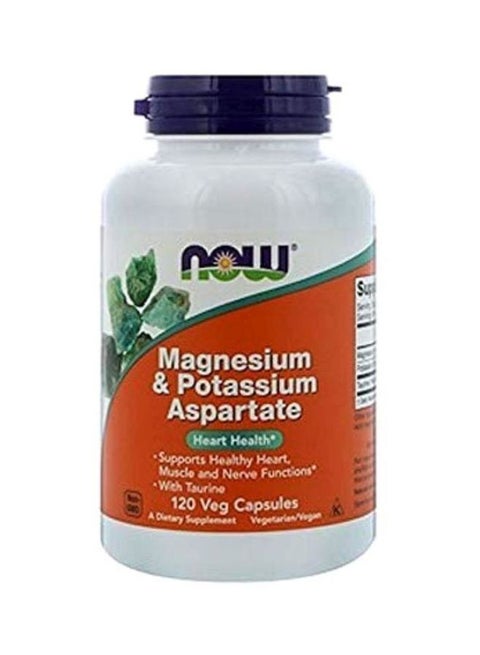 Magnesium And Potassium Aspartate Supplement - 120 Veg Capsules
