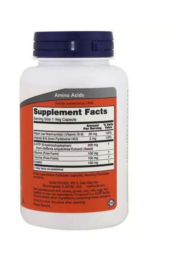 Now Foods - Double Strength 5-HTP 200 mg -120 Vegetable Capsules - Image 1