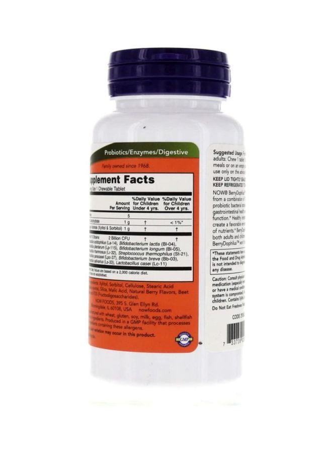 Now Foods - BerryDophilus Gastrointestinal Support  - 60 Chewables - Image 1