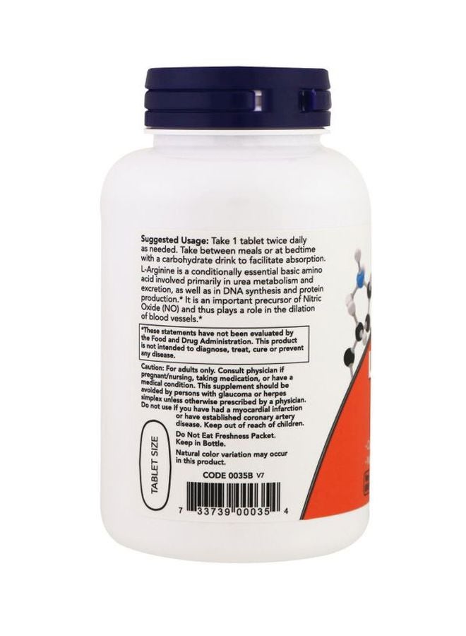 L-arginine Amino Acid 500mg - 100 Capsules