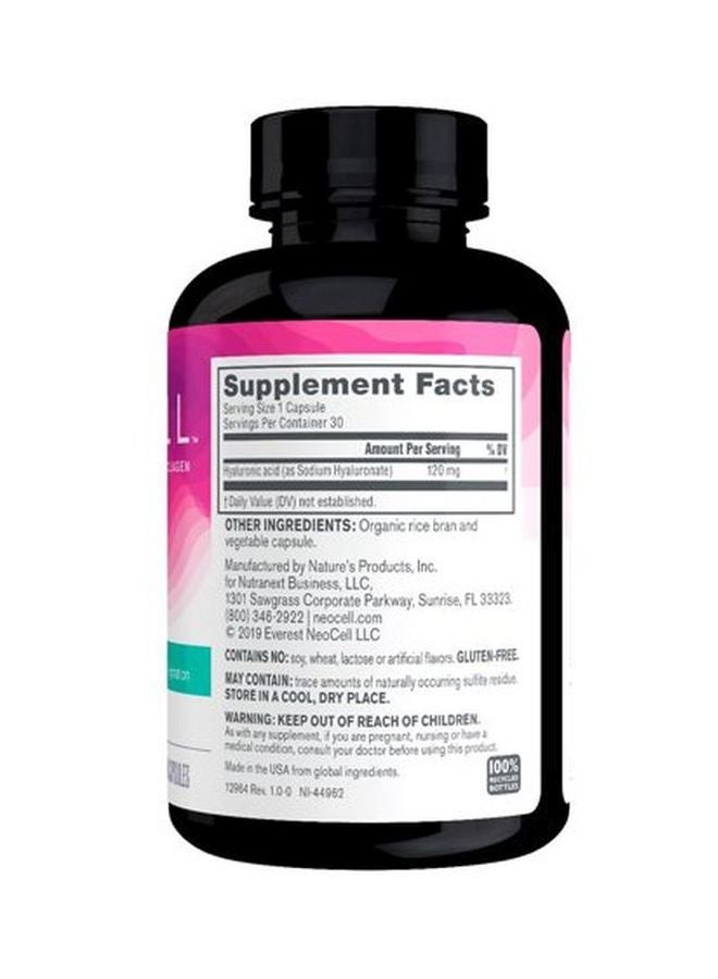 NEOCELL Hyaluronic Acid Dietary Supplement - 60 Capsules - Image 2