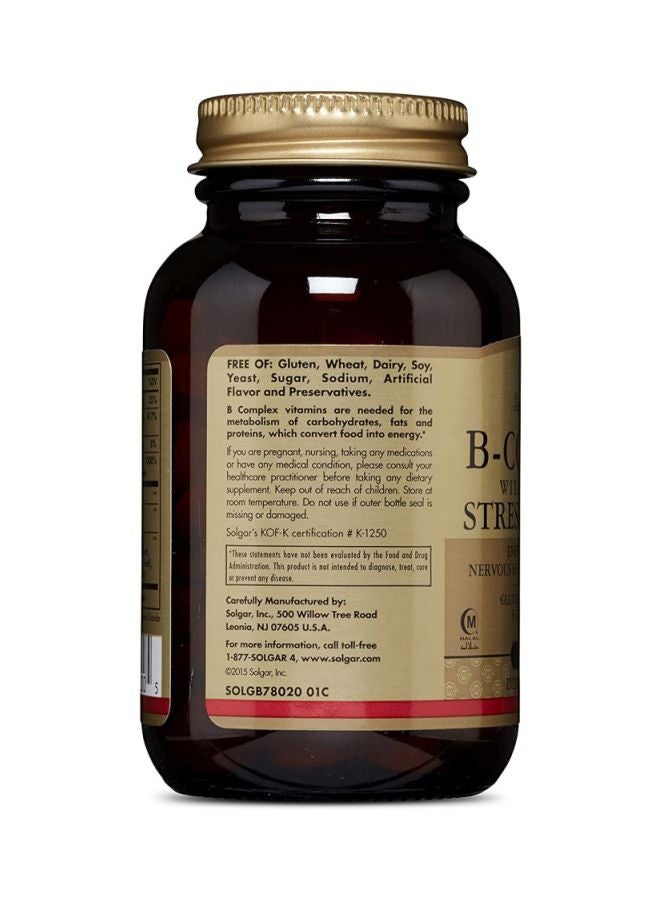 Solgar B-Complex '100' Dietary Supplement - 100 Vegetable Capsules - Image 4