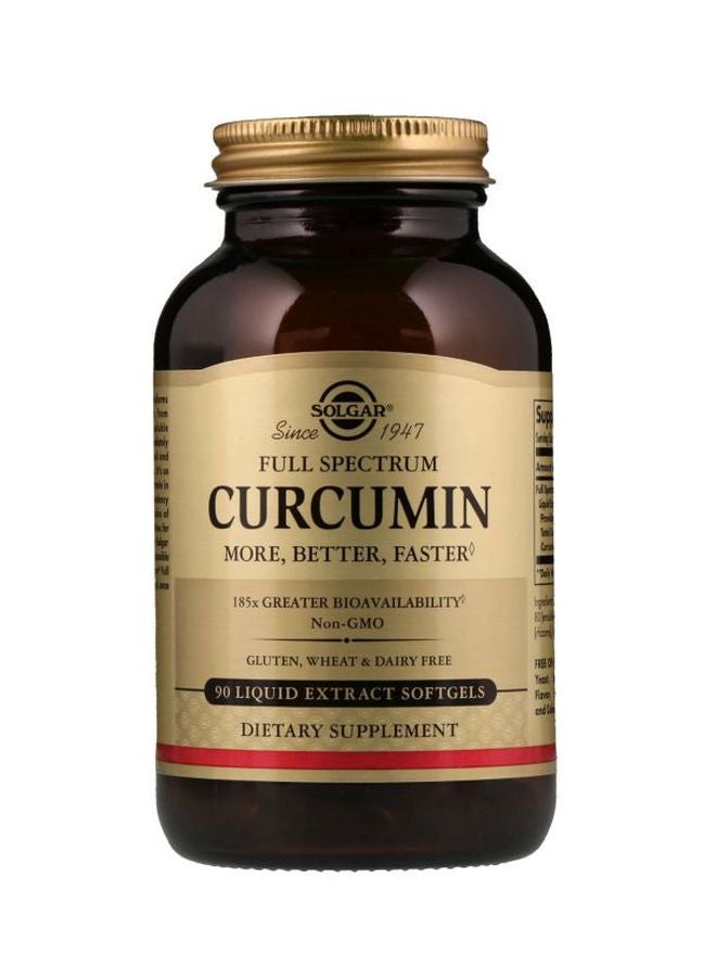 Solgar Full Spectrum Curcumin Dietary Supplement - 90 Softgels - Image 1