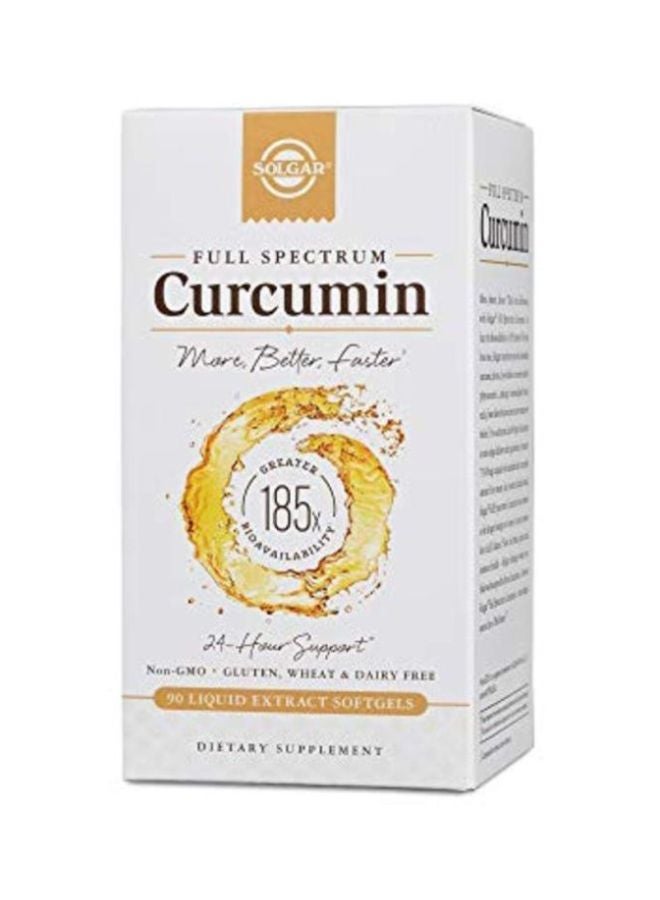 Solgar Full Spectrum Curcumin Dietary Supplement - 90 Softgels - Image 2
