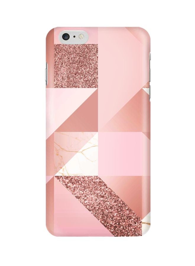 Stylizedd Snap Classic Series Marble Geometric Printed Case For Apple iPhone 6S/6 Pink/White - Image 1
