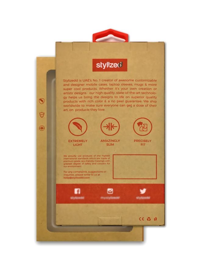 Stylizedd Snap Classic Series Marble Geometric Printed Case For Apple iPhone 6S/6 Pink/White - Image 3