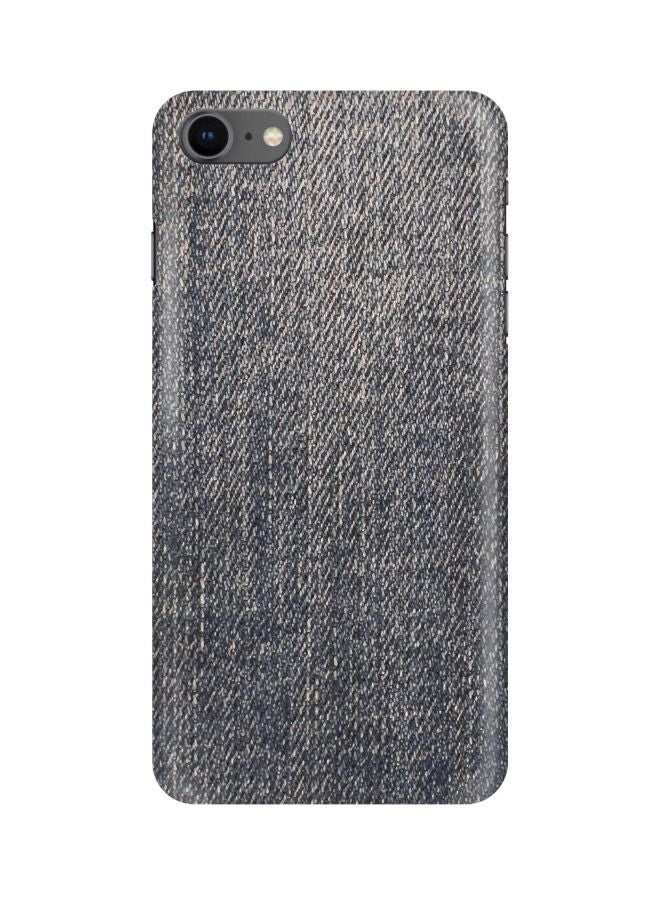 Stylizedd Dark Denim Design Printed Case Cover For Apple iPhone 7 Blue/Grey - Image 1