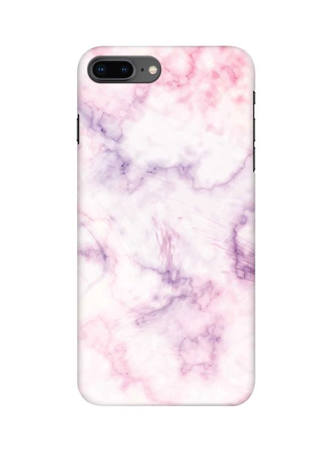 Stylizedd Marble Cotton Candy Printed Protective Case Cover For Apple iPhone 7 Plus White/Purple/Pink - Image 1