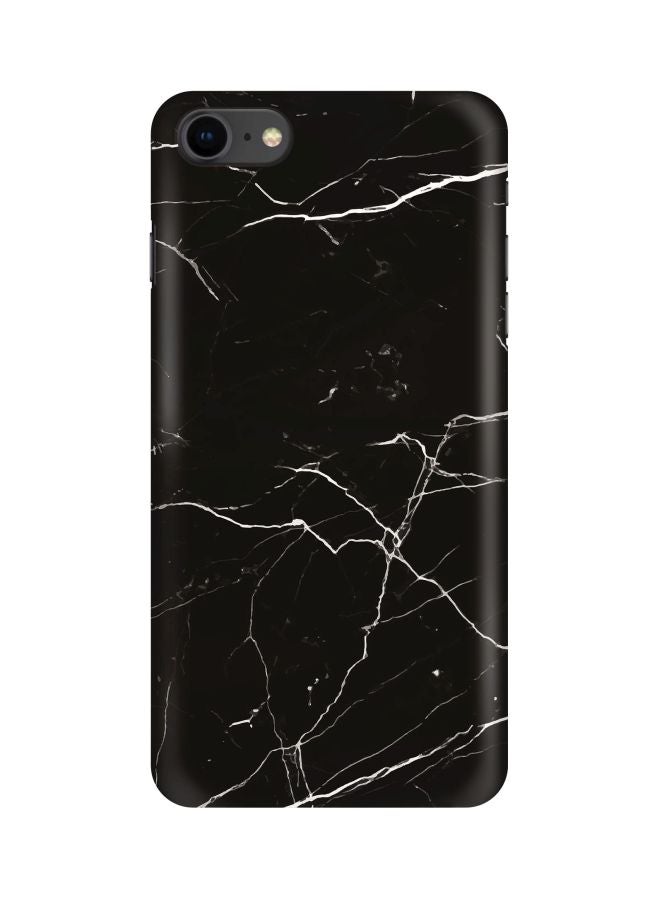 Stylizedd Snap Classic Series Marble Printed Case Cover For Apple iPhone 8 Plus Black/White - Image 1