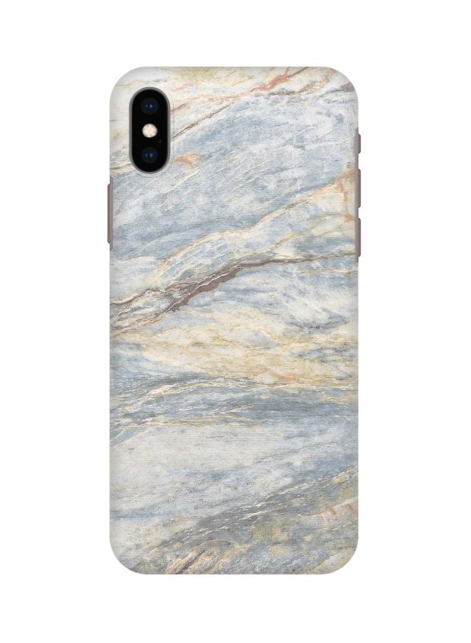 Stylizedd Marble Printed Protective Case Cover For Apple iPhone Xs Max Grey/Beige - Image 1