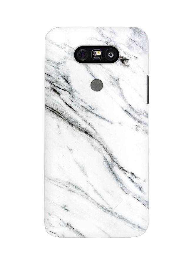 Stylizedd Marble Themed Snap Case Cover For LG G5 Grey/White  - Image 1