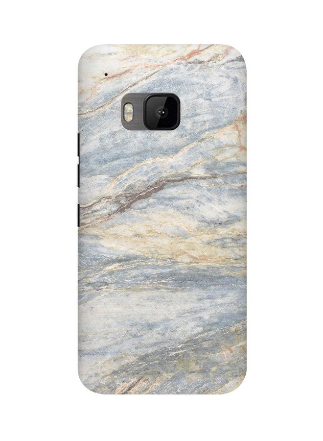 Stylizedd Snap Classic Series Marble Printed Case Cover For HTC One M9 Grey/Beige - Image 1