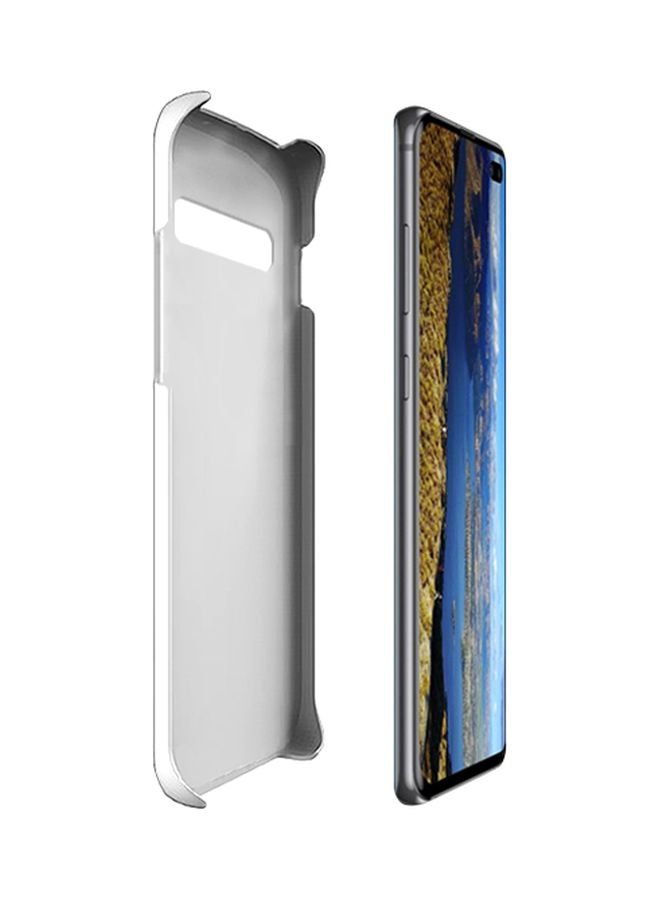 Stylizedd - Snap Classic Series Marble Printed Case For Samsung Galaxy S10+ Black/White - Image 1