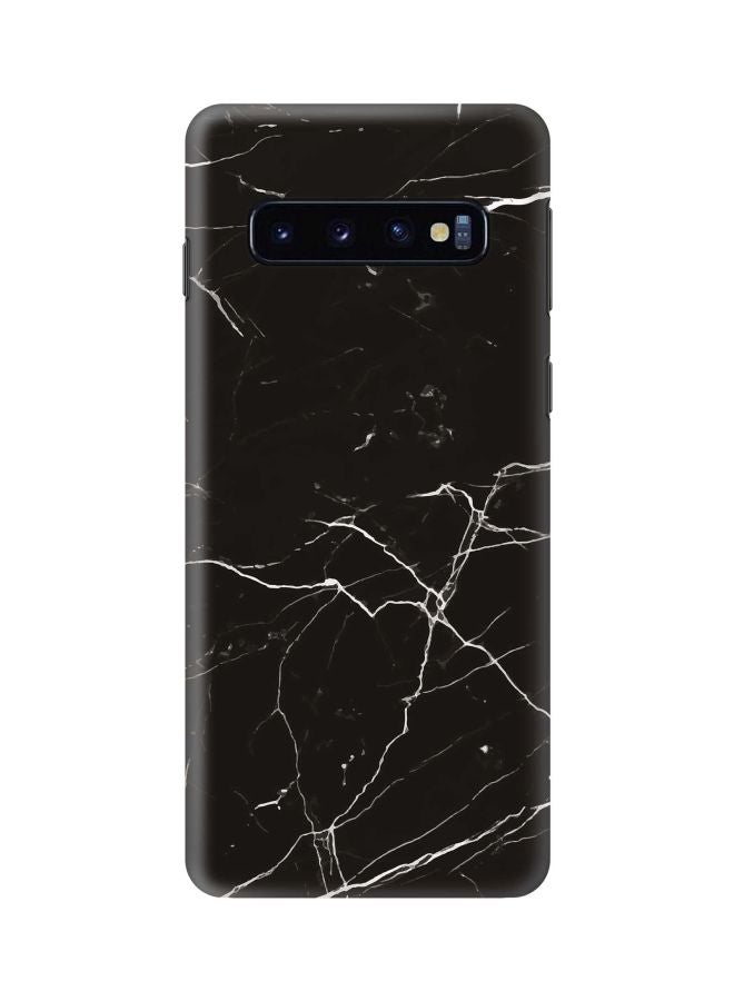 Stylizedd - Snap Classic Series Marble Printed Case For Samsung Galaxy S10+ Black/White - Image 1