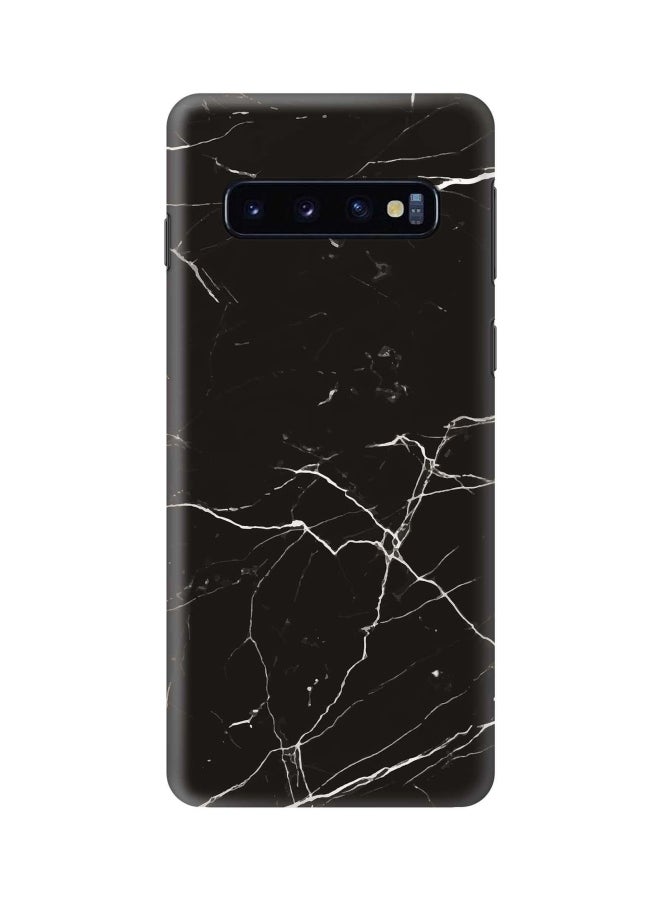 Stylizedd Marble Printed Protective Case Cover For Samsung Galaxy S10 Black/White - Image 1