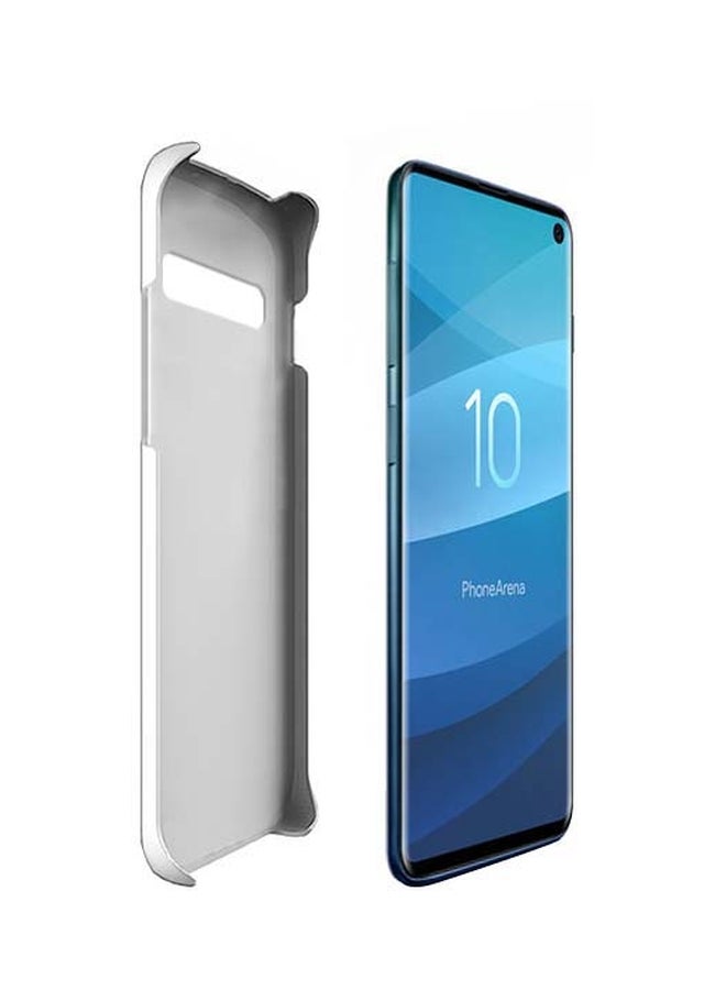Stylizedd Marble Printed Protective Case Cover For Samsung Galaxy S10 Black/White - Image 2