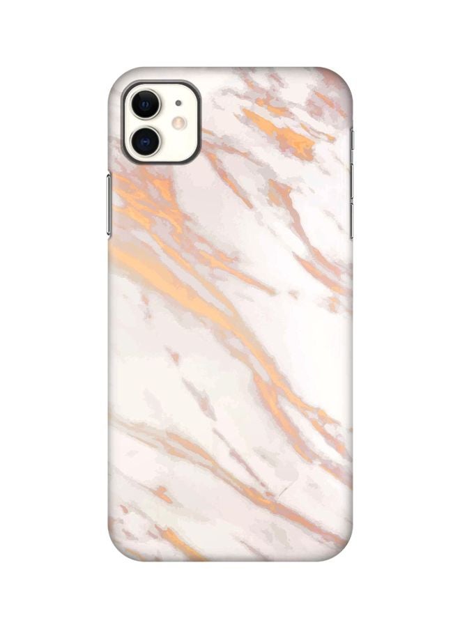 Stylizedd Classic Series Marble Themed Case Cover For Apple iPhone 11 Pink/White/Gold - Image 1