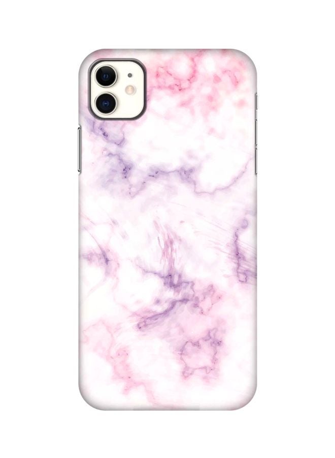 Stylizedd Snap Classic Series Marble Design Case Cover For Apple iPhone 11 White/Purple/Pink - Image 1