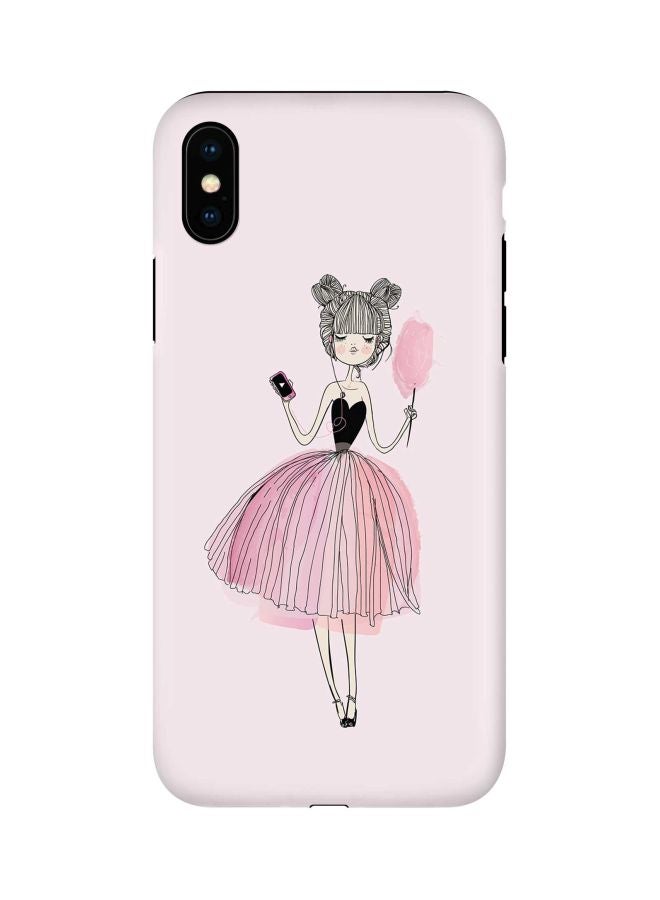 Stylizedd Lost In Music Printed Dual Layered Protective Case Cover For Apple iPhone Xs/X Pink/Black/Grey - Image 1