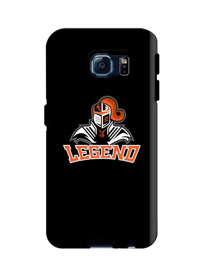 ستايلايزد غطاء حماية من سلسلة تاف برو بطبعة عبارة "Legend Knight" لهاتف سامسونج جالاكسي S6 إيدج أسود/أحمر/أبيض - Image 1