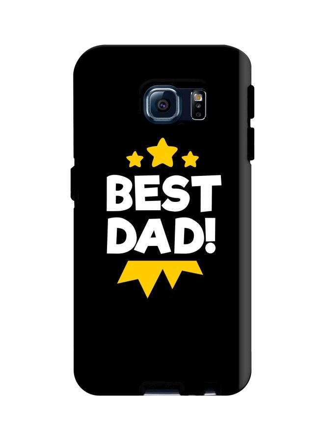 ستايلايزد Tough Pro Series Best Dad Medal Printed Case Cover For Samsung Galaxy S6 edge Black/White/Gold - Image 1