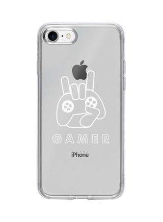 Classic Clear Series Gamer Printed Case Cover For Apple iPhone 7 Clear/White - v1600885511/N40437127A_1