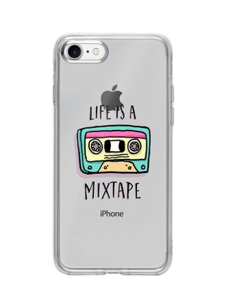 Classic Series Life Is A Mixtape Printed Case Cover For Apple iPhone 7 Clear/Yellow/Red - v1600885527/N40437159A_1
