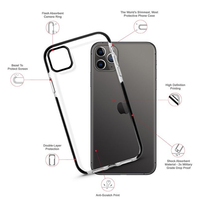Stylizedd Slim Drop-Proof Dual-Layered Case Cover For Apple iPhone 11 Pro Max- Seen - Image 2