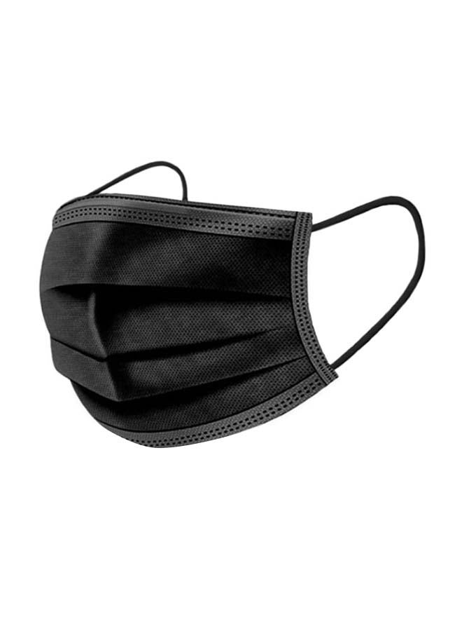 Generic Pack of 50 Disposable 3 Ply Black Face Mask For Adults  - Image 1