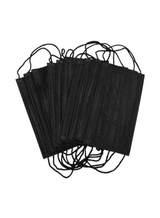 Generic Pack of 50 Disposable 3 Ply Black Face Mask For Adults  - Image 2