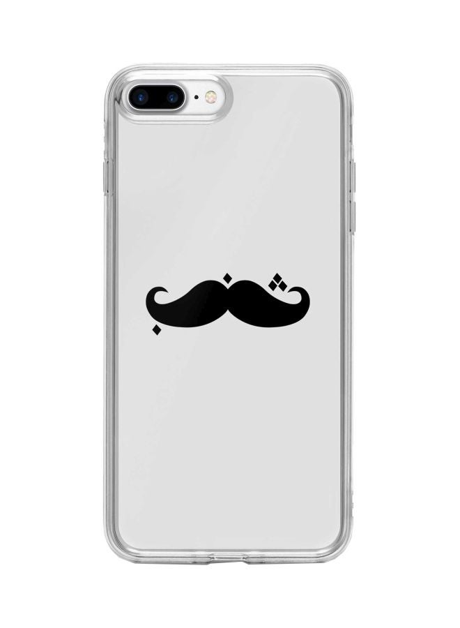 Stylizedd Classic Clear Series Shanab Printed Case Cover For Apple iPhone 8 Plus Grey/Black - Image 1