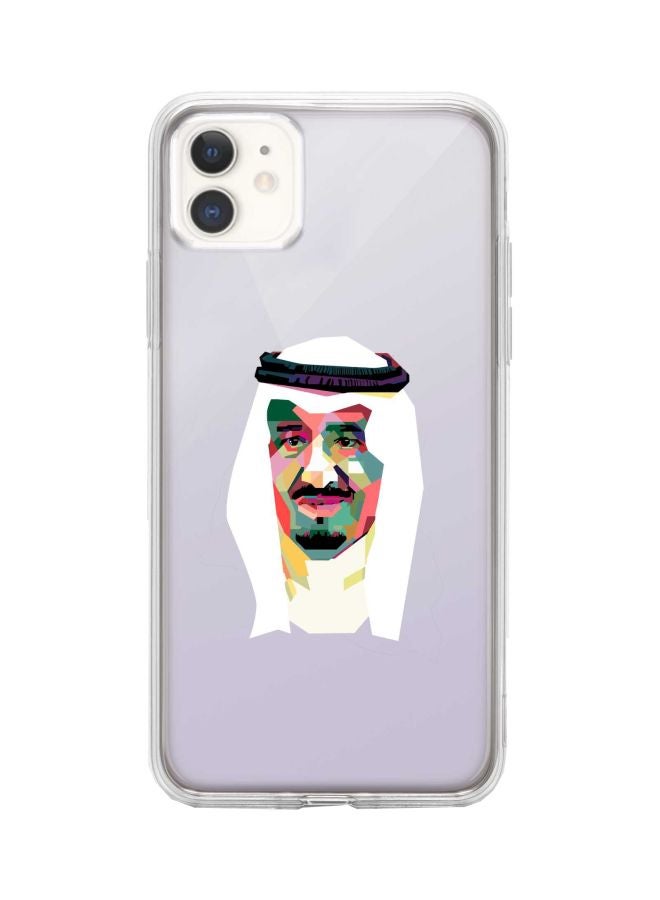 Stylizedd Classic Clear Series Malek Salman Printed Case Cover For Apple iPhone 11 Purple/White/Green - Image 1