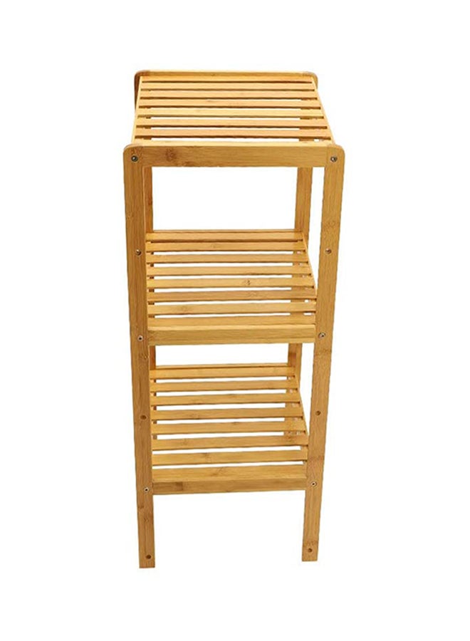 ياتاي خزانة تخزين مزودة بـ3 أرفف مصنوعة من الخشب بني 35x80x22سم - Image 2